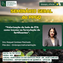 Seminário Geral - Dra. Raquel Cardoso Machado Seminário Geral - Dra. Raquel Cardoso Machado