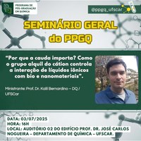 Seminário Geral - Prof. Dr. Kalil Bernardino