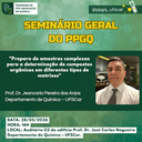Seminário Geral - Prof. Dr. Jeancarlo Pereira dos Anjos