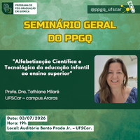 Seminário Geral - Profa. Dra. Tathiane Milaré